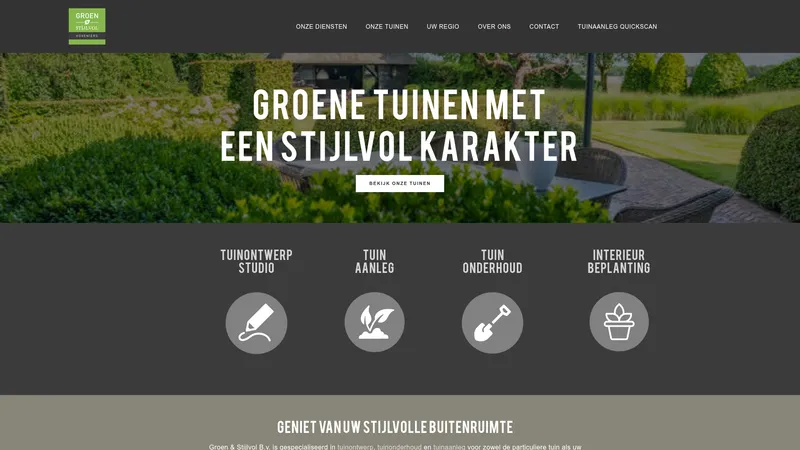 Website van Groen & Stijlvol