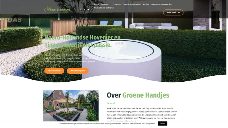Website van Groene Handjes