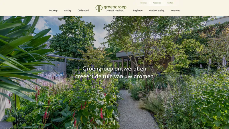 Website van Groengroep BV