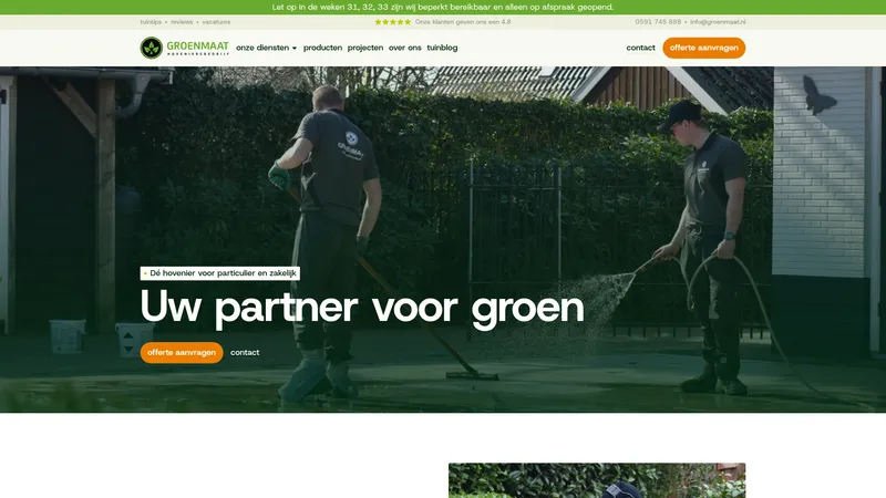Website van Groenmaat
