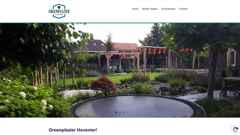 Website van GroenPlezier Hovenier