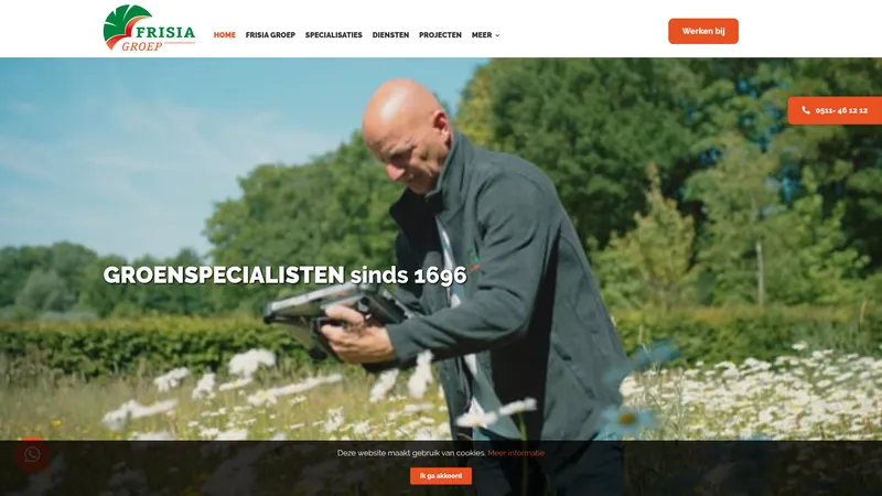 Website van Groenservice Noord Webdesign