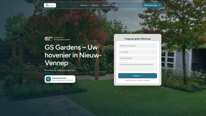 Website van GS Gardens