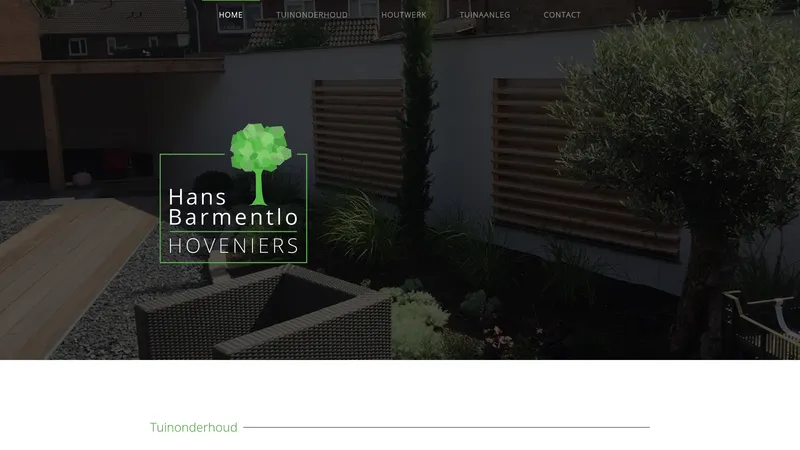 Website van Hans Barmentlo Hoveniers