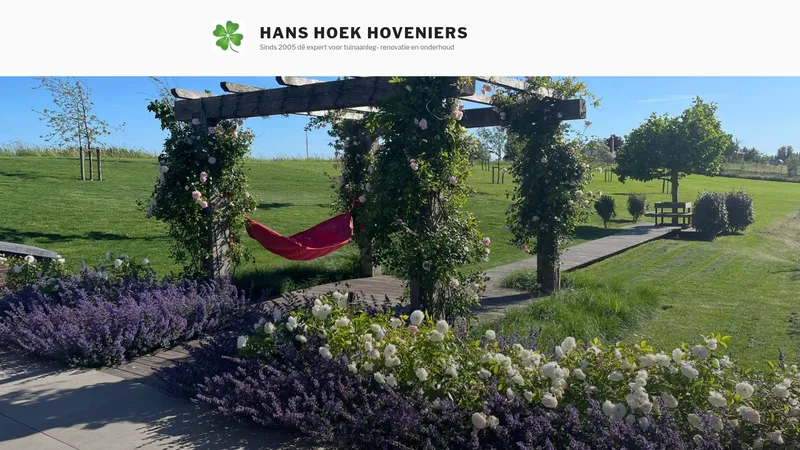 Website van Hans Hoek Hoveniers