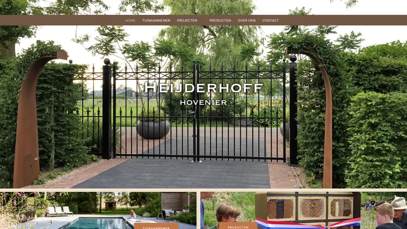 Website van Heijderhoff Hovenier