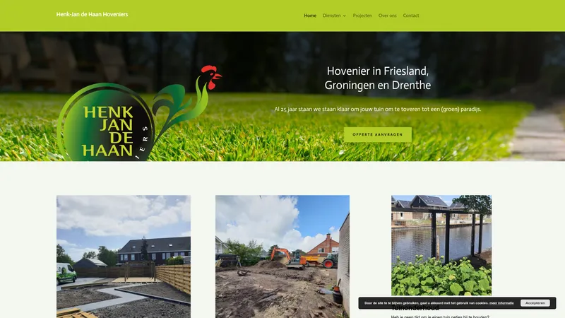 Website van Henk-Jan de Haan Hoveniers