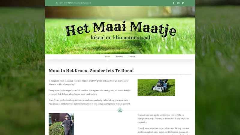 Website van het maai maatje