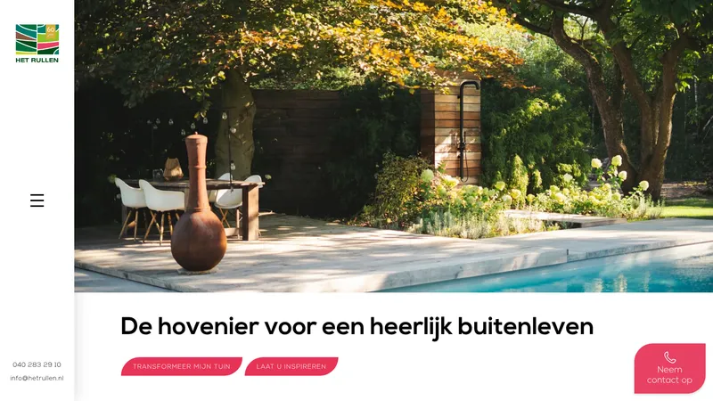 Website van Het Rullen Hoveniers