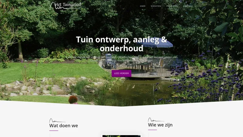 Website van Het Tuingevoel