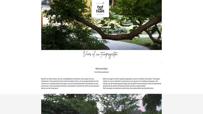 Website van Hof van Huet