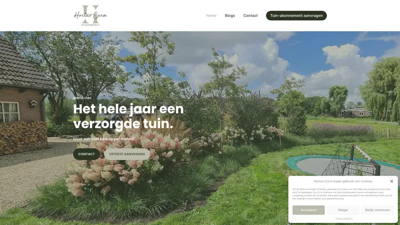 Website van Hortus Cura