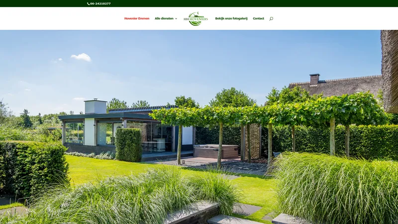 Website van Hovenier Emmen