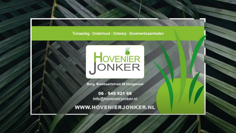 Website van Hovenier Jonker
