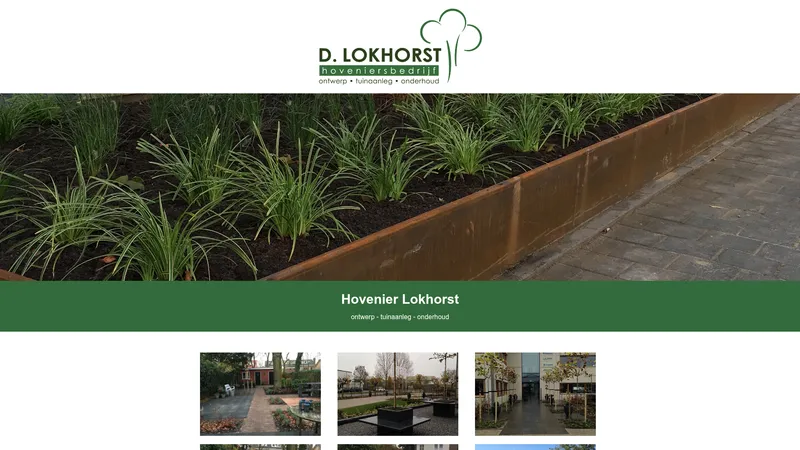 Website van Hovenier Lokhorst