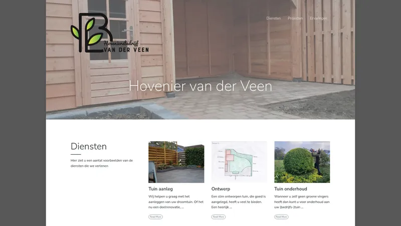 Website van Hovenier van der Veen