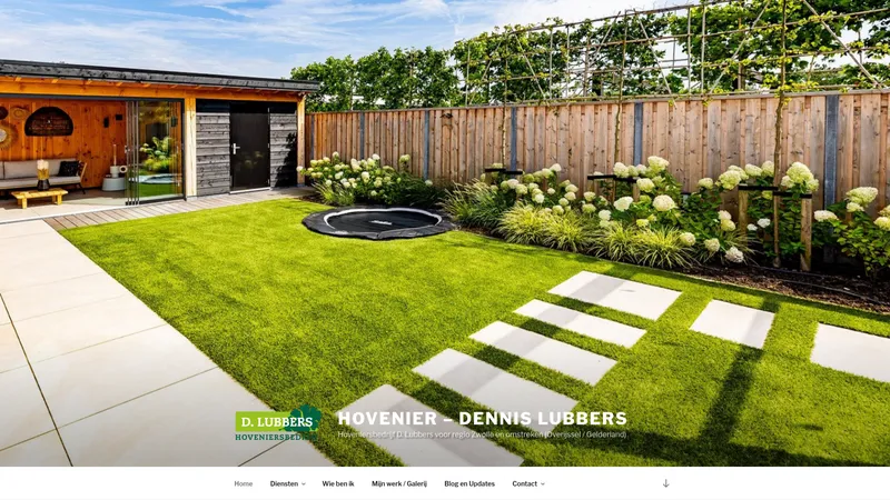 Website van Hoveniersbedrijf D. Lubbers