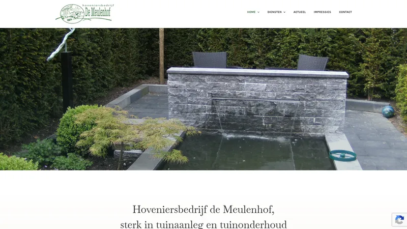 Website van Hoveniersbedrijf de Meulenhof