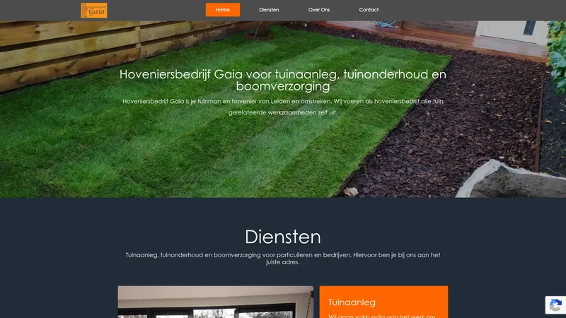 Website van Hoveniersbedrijf Gaia