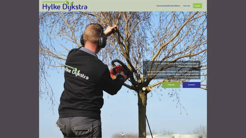 Website van Hoveniersbedrijf Hylke Dijkstra