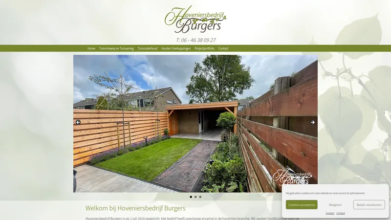 Website van hoveniersbedrijfburgers