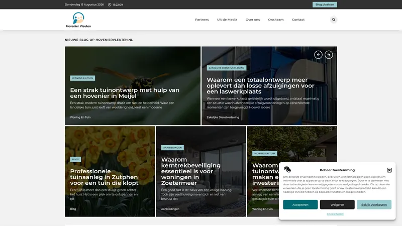 Website van hoveniervleuten