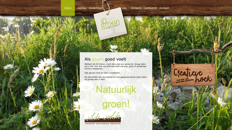Website van ID Groen