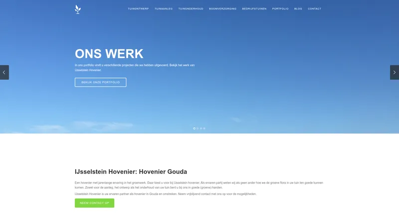 Website van IJsselstein Hovenier