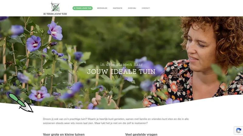 Website van Ik Teken Jouw Tuin