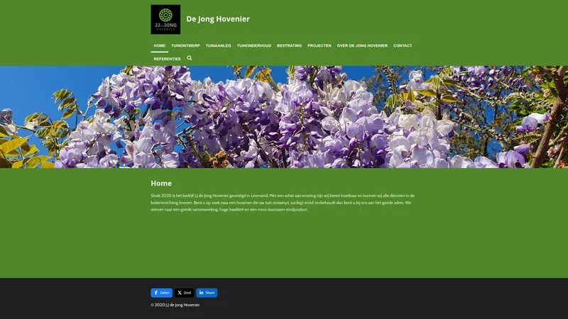 Website van J.J de Jong Hovenier