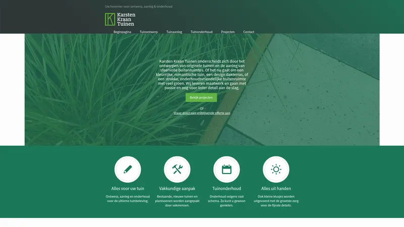 Website van Karsten Kraan Tuinen