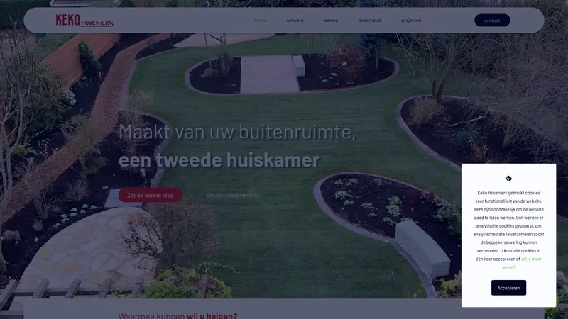 Website van Keko hoveniers