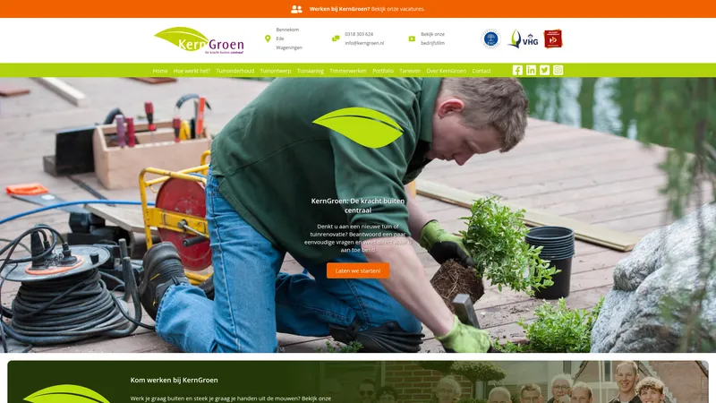 Website van KernGroen