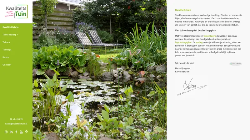 Website van Kwaliteitstuin