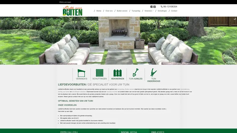 Website van LiefdeVoorBuiten
