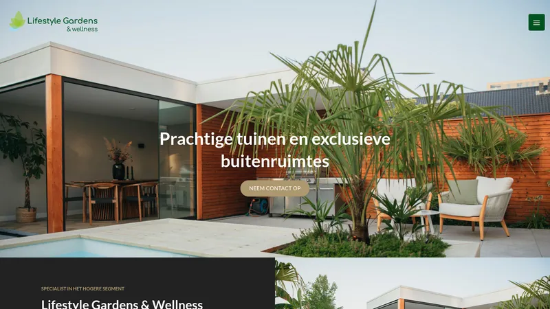 Website van Lifestyle Gardens
