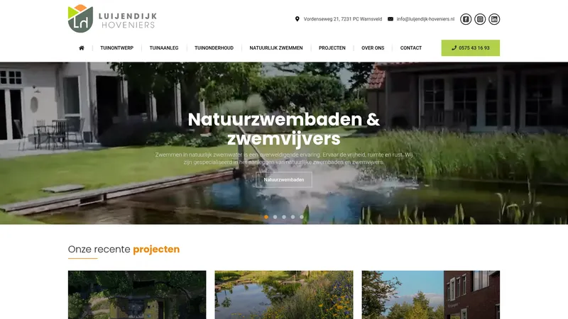 Website van Luijendijk Hoveniers