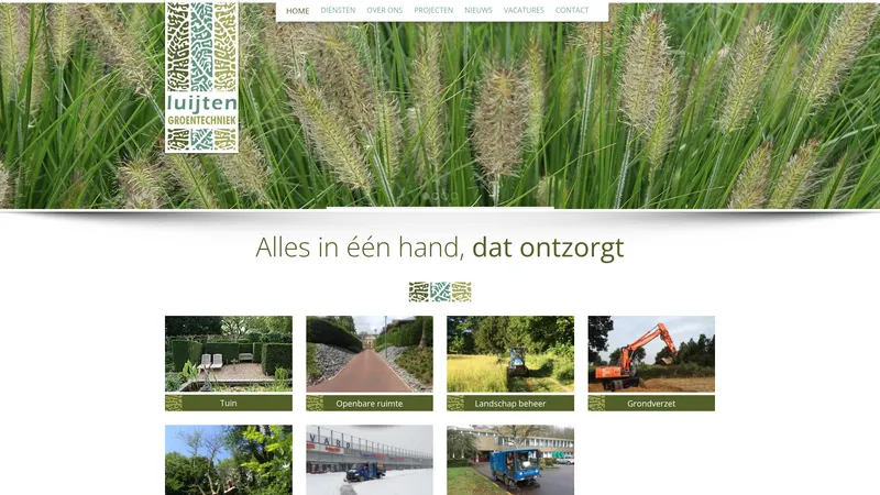 Website van Luijten Groentechniek B.V