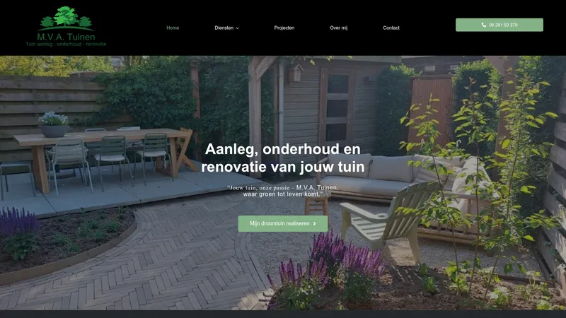 Website van M.V.A. Tuinen