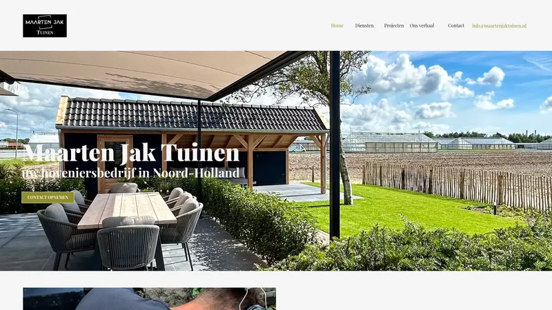 Website van Maarten Jak Tuinen