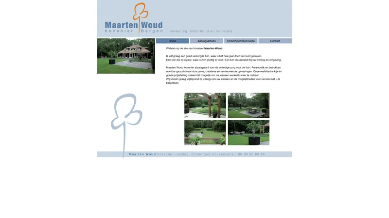 Website van Maarten Woud Hovenier