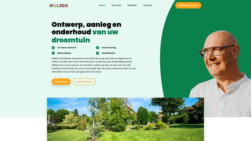 Website van Malsen Hoveniers