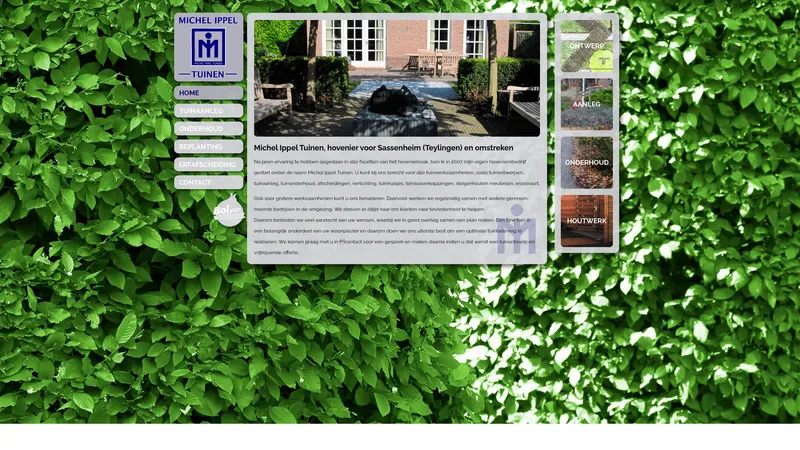 Website van Michel Ippel Tuinen