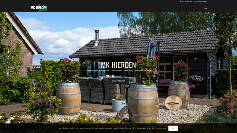 Website van MK Hierden