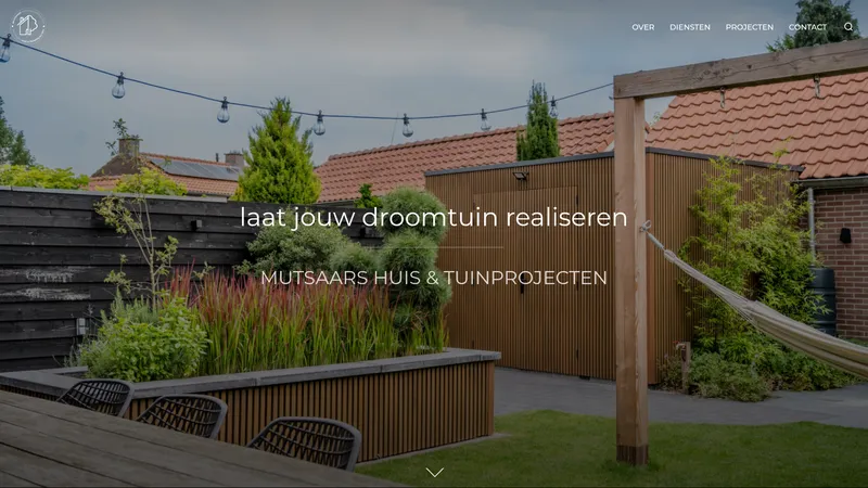 Website van Mutsaars Huis & Tuinprojecten
