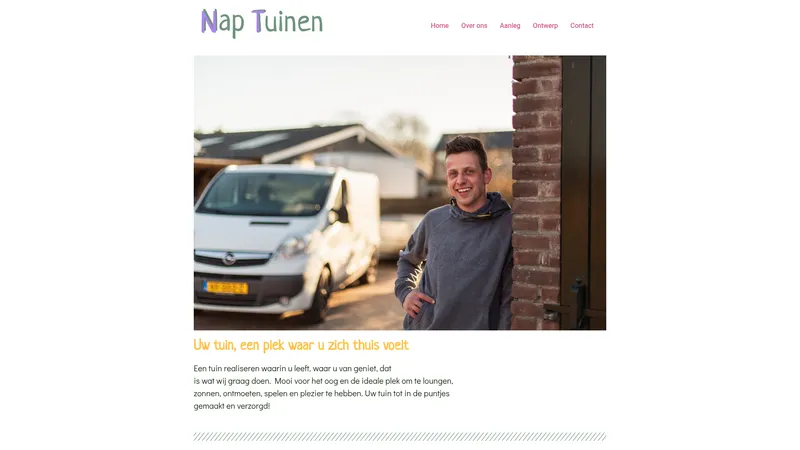 Website van Nap Tuinen