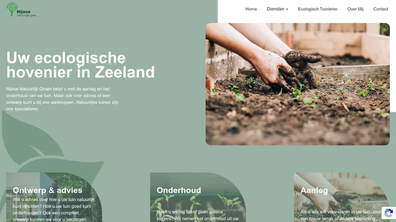 Website van Nijsse Natuurlijk Groen