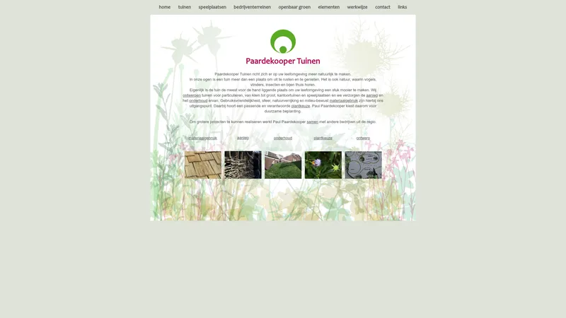 Website van Paardekooper Tuinen