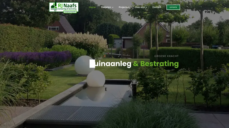 Website van R.J. Naafs Tuinaanleg & Bestrating
