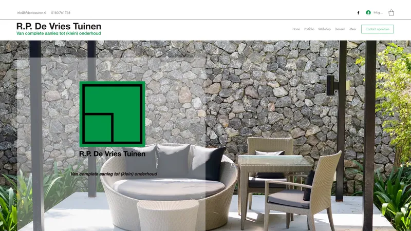 Website van R.P. De Vries Tuinen